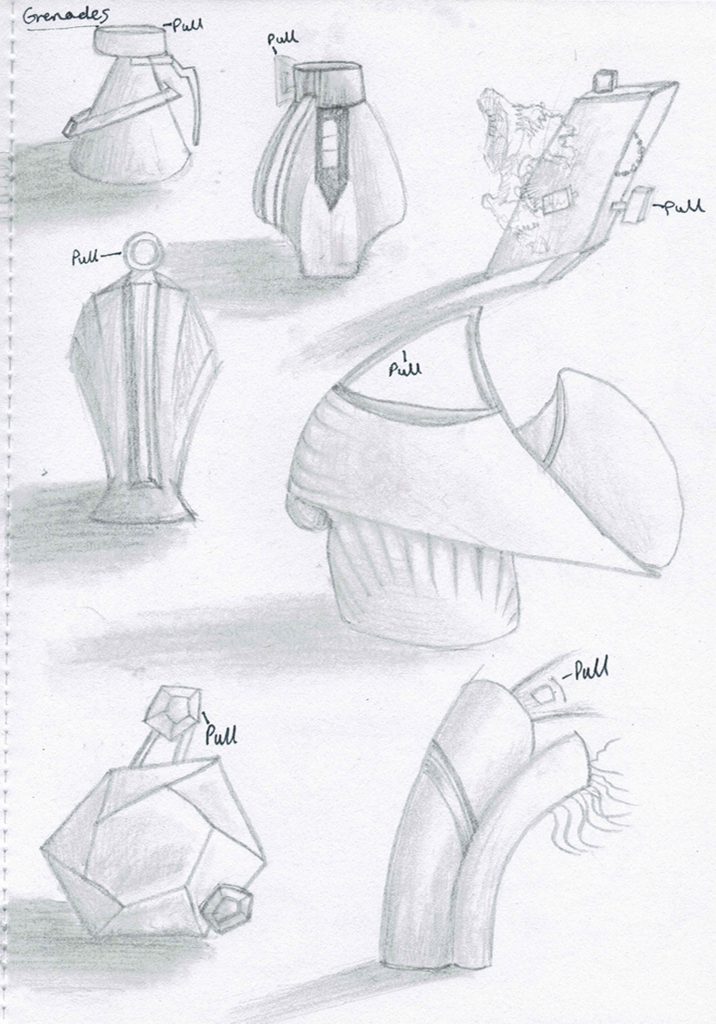 Sketches of Game Objects/ Plans